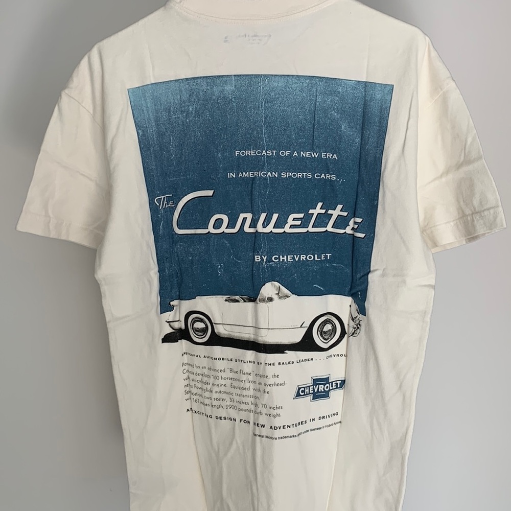 Brand New, white, Corvette Chevrolet, Abercrombie & Fitch, Men's T-Shirt